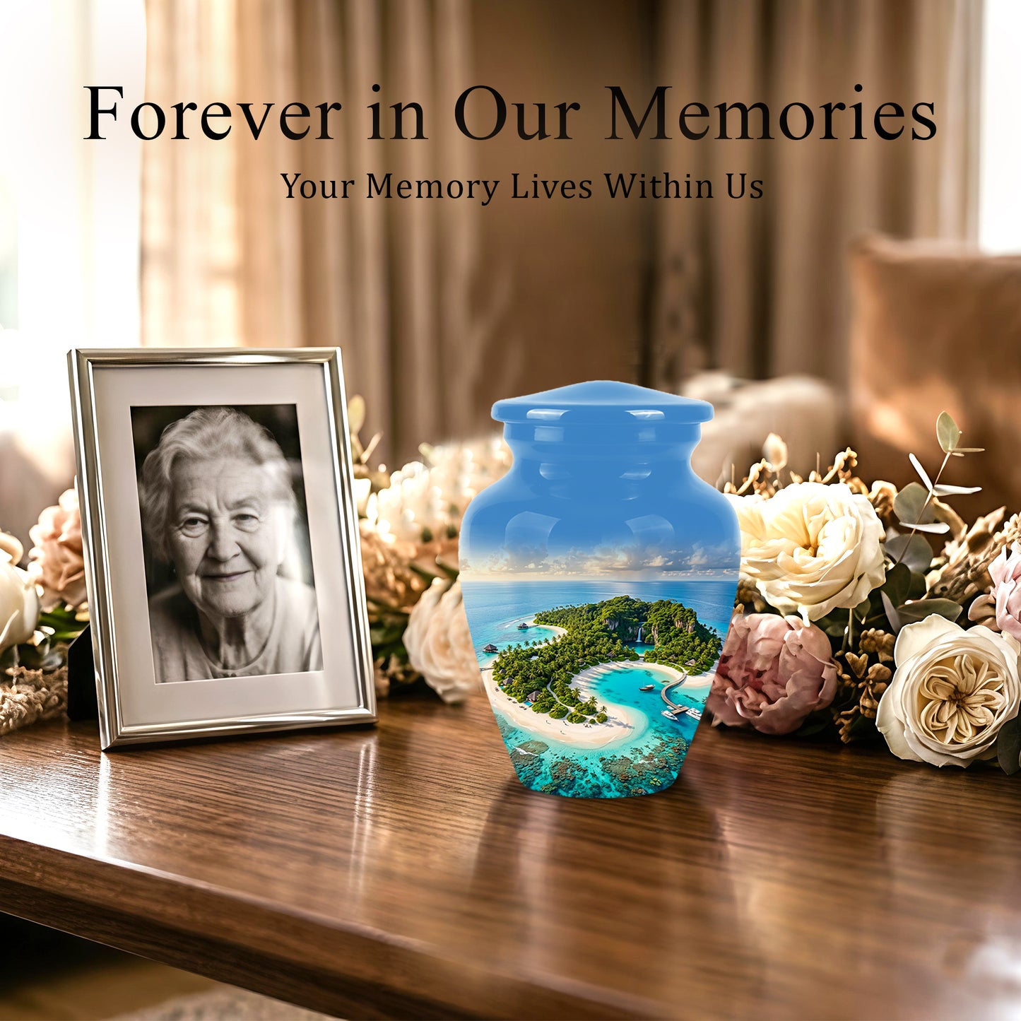 Beach Memorial Urns For Human Ashes - Custom Handmade Urns For Ashes