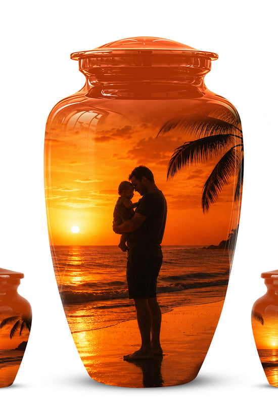 Custom Father Cremation Urn - Peaceful Tribute Memorial Urns For Dad