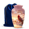 Cardinal Bird Themed Urn - Beautiful Memorial Urns For Spiritual Ashes