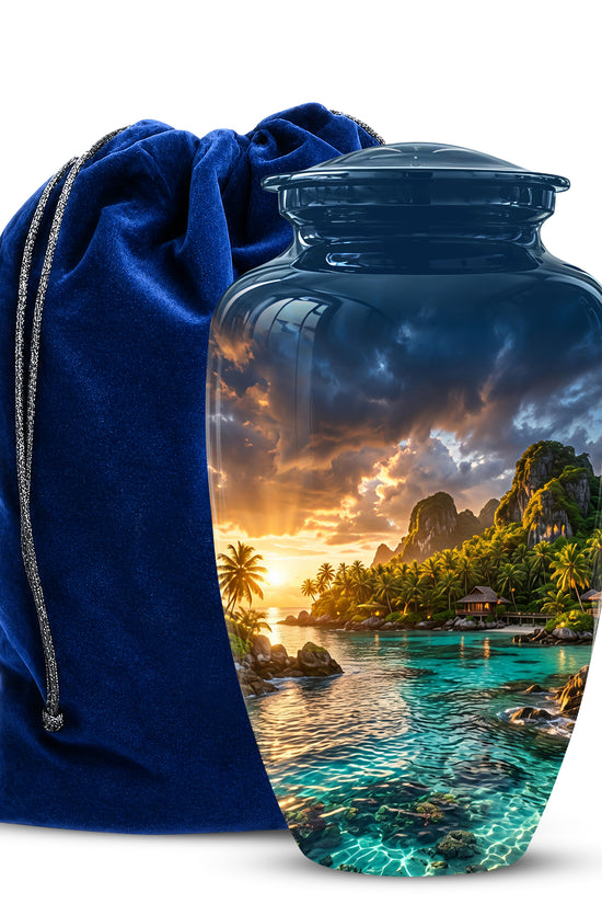 Beach Urns For Ashes - Sunset Scenic Memorial Urns For Nature Lovers