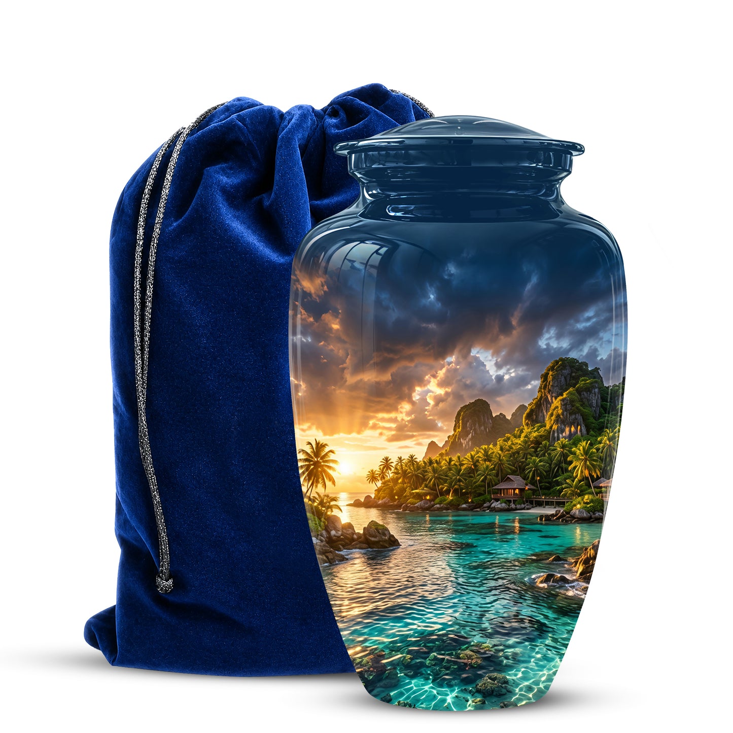 Beach Urns For Ashes - Sunset Scenic Memorial Urns For Nature Lovers