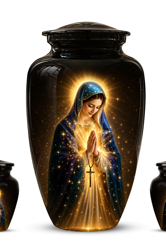 Religious Virgin Mary Cremation Urn - Personalized Urns For Mom Ashes