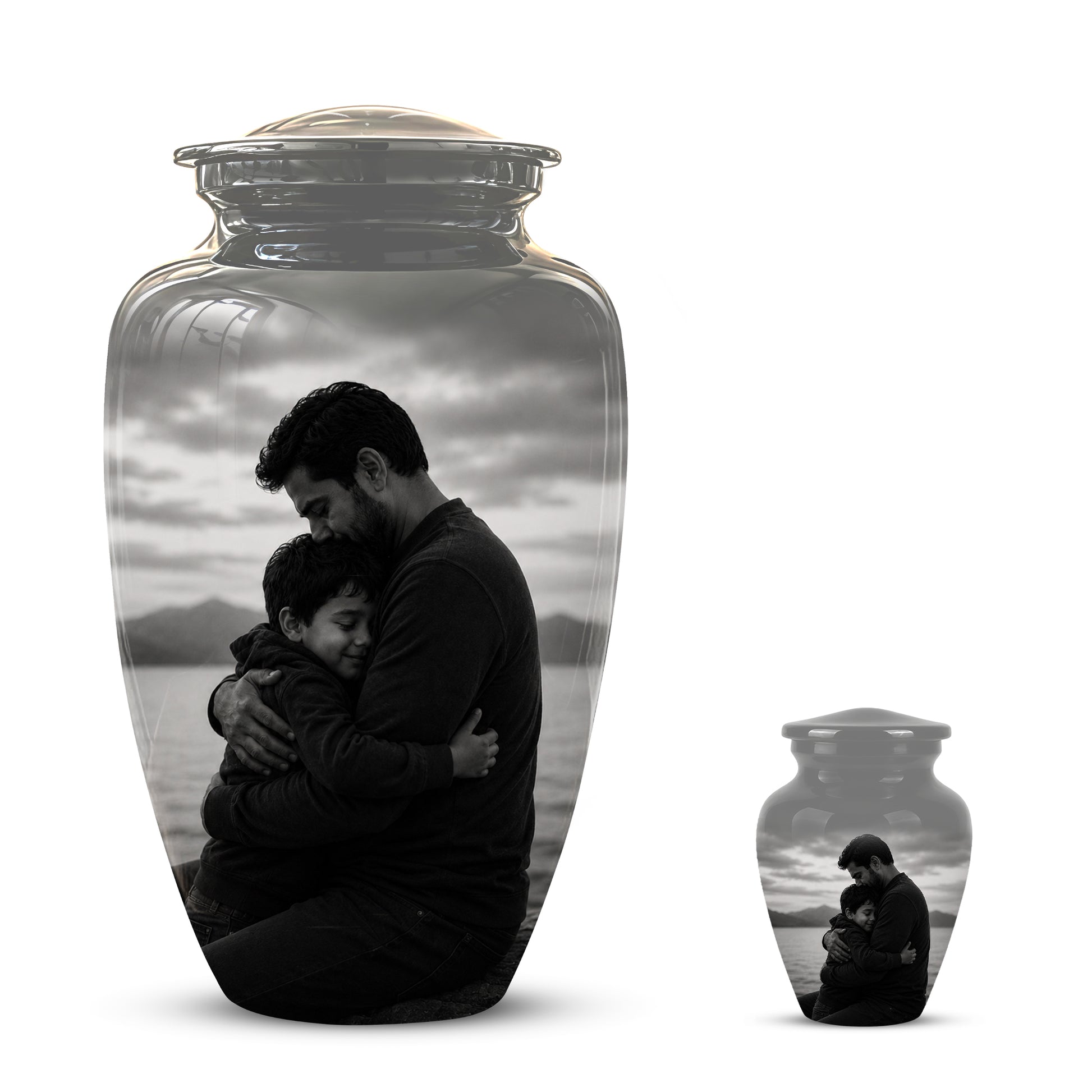 Personalized Father Cremation Urn - Memorial Tribute Urns For Fathers