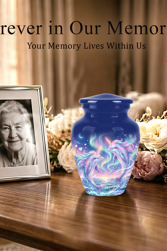 Baby Dolphin Cremation Urn - Personalized Artistic Urns For Human Ashes