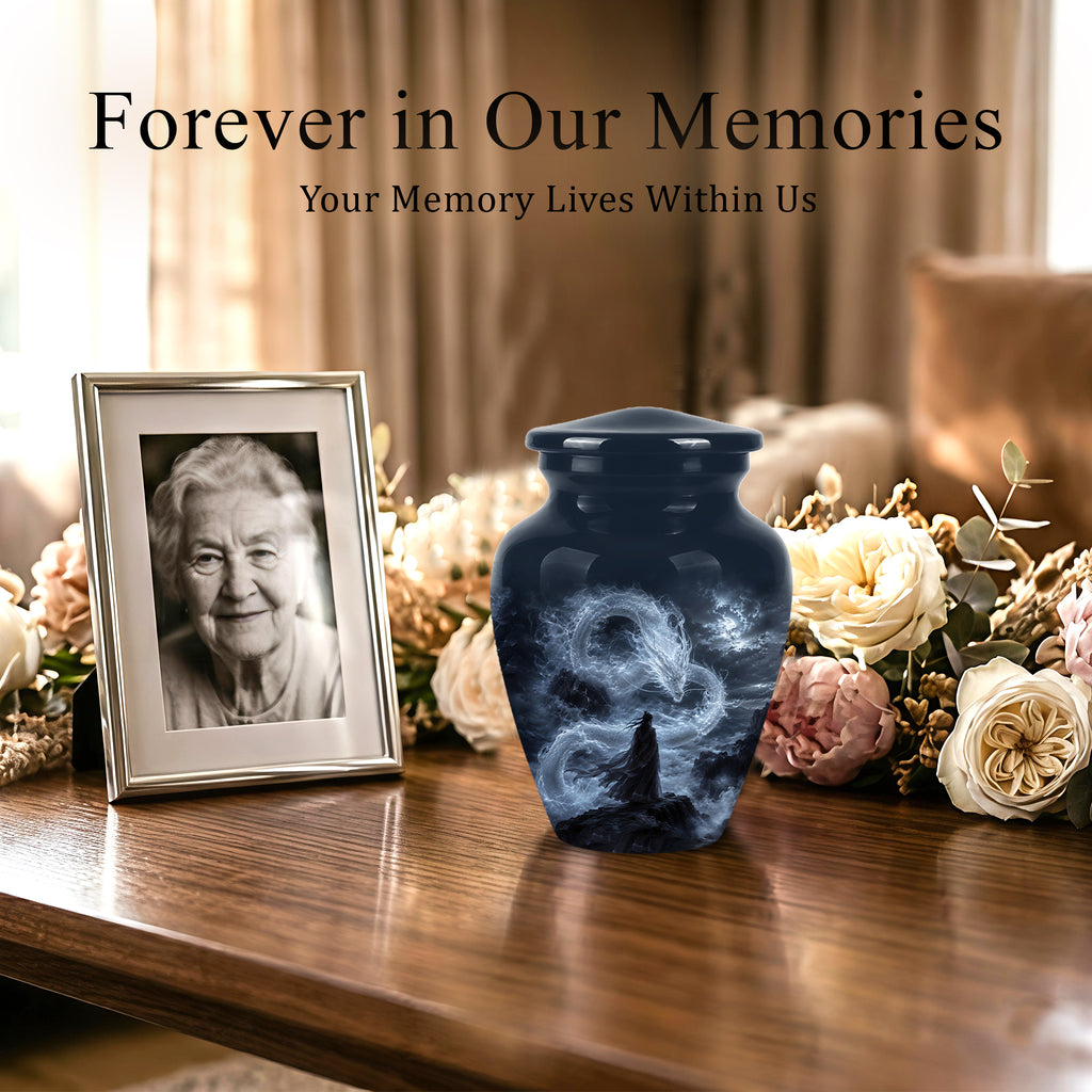 Dragon Cremation Urn - Mythical Dragon Memorial Urns For Human Ashes