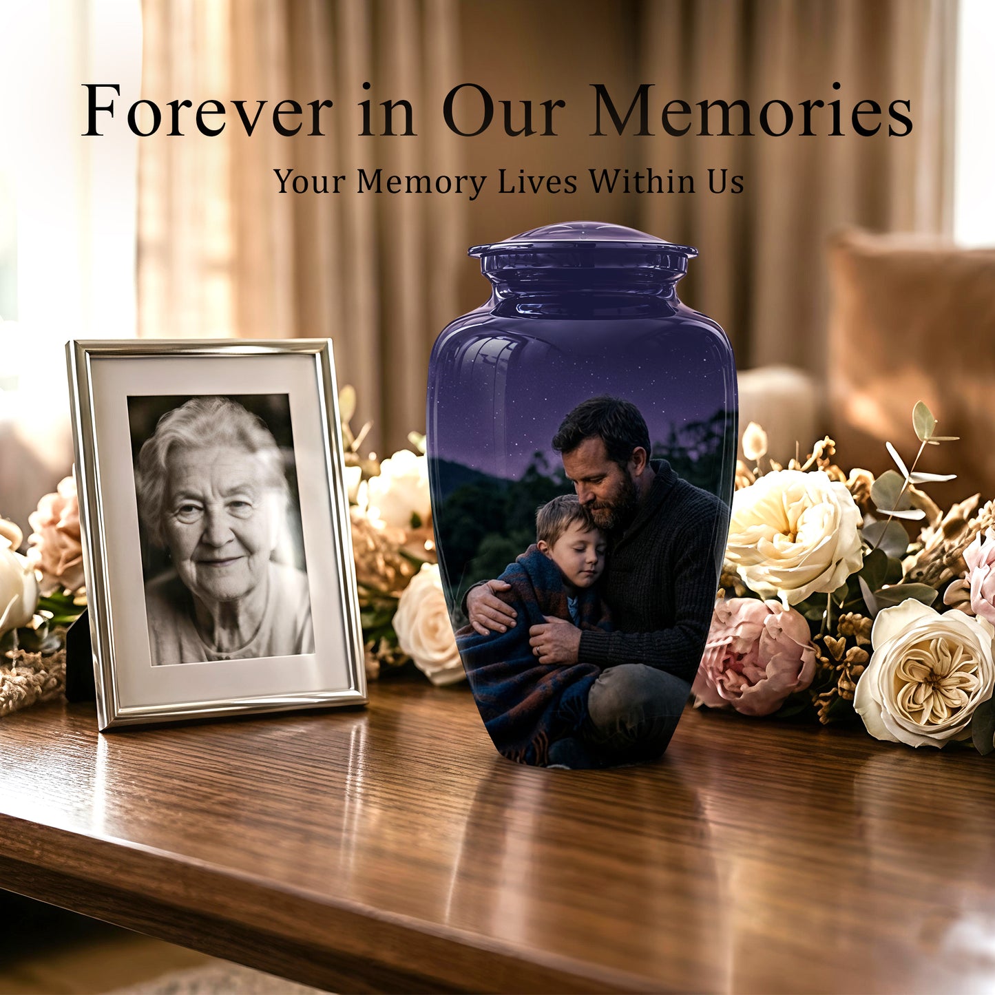 Father & Son Eternal's Love - Personalized Memorial Urns For Loved Ones Ashes