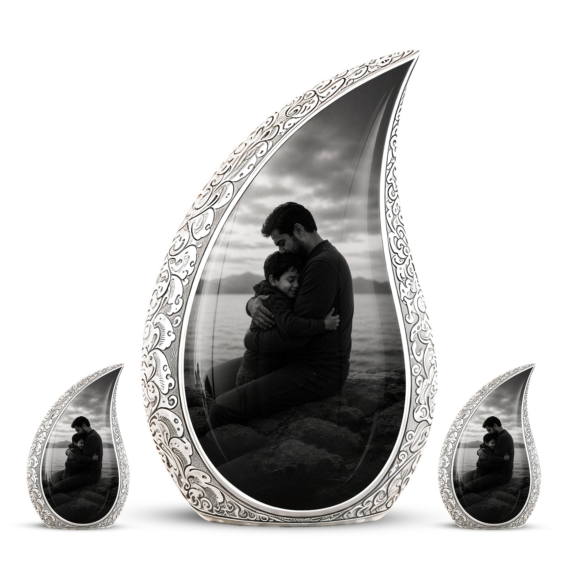 Personalized Father Cremation Urn - Memorial Tribute Urns For Fathers
