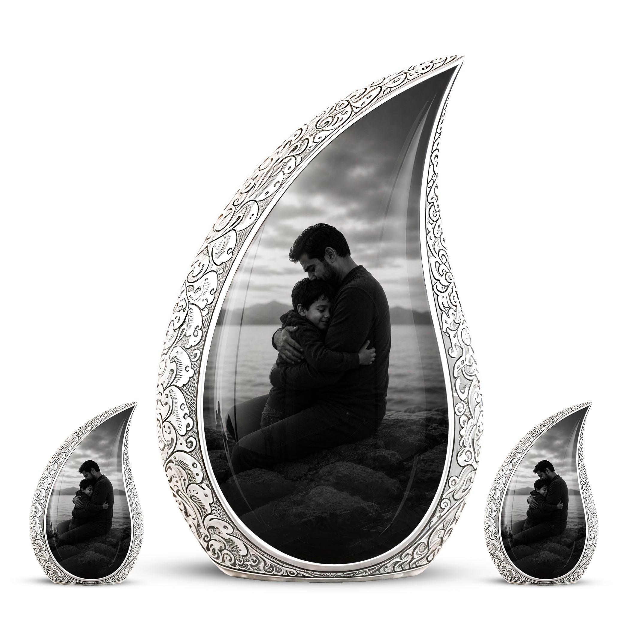Personalized Father Cremation Urn - Memorial Tribute Urns For Fathers