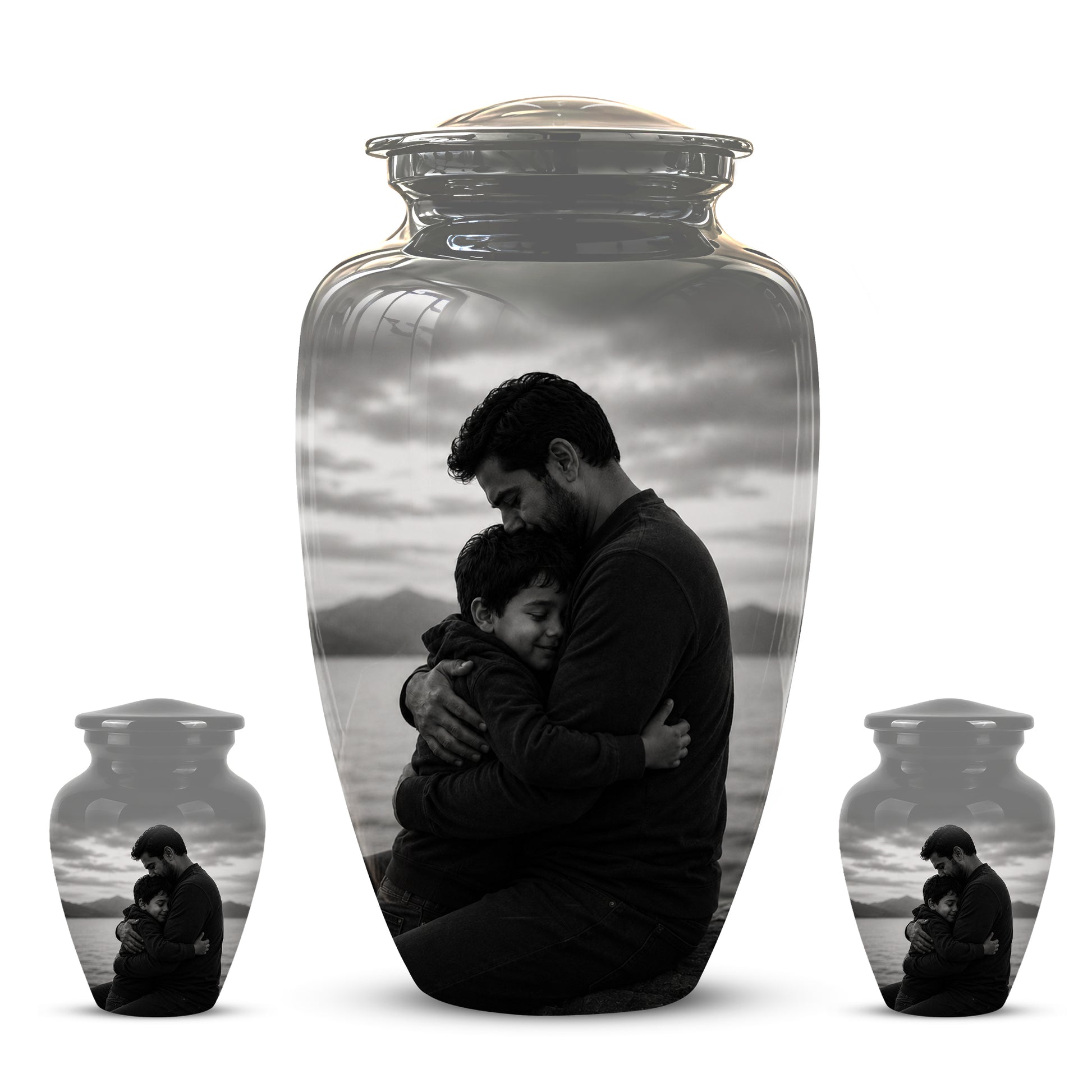 Personalized Father Cremation Urn - Memorial Tribute Urns For Fathers