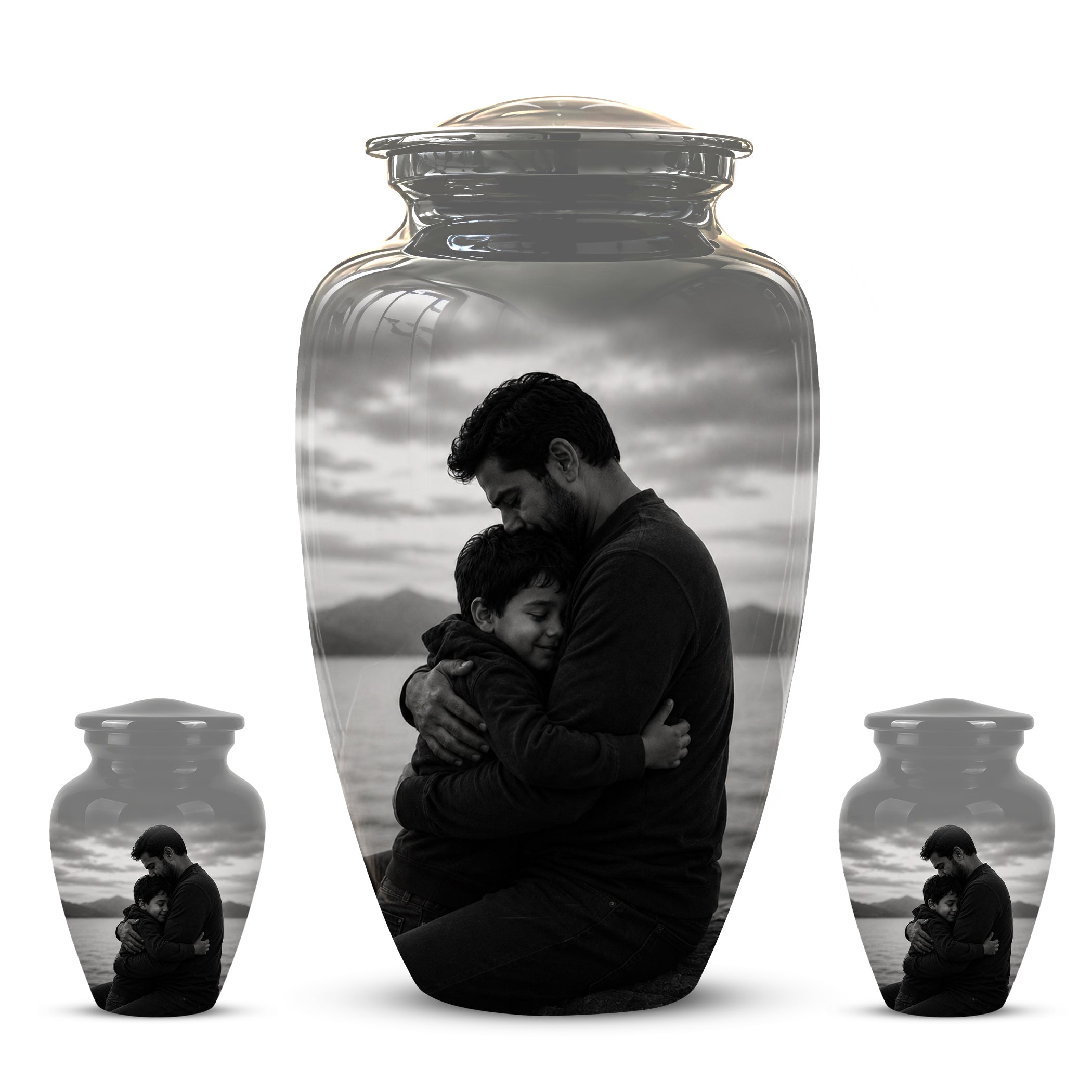 Personalized Father Cremation Urn - Memorial Tribute Urns For Fathers