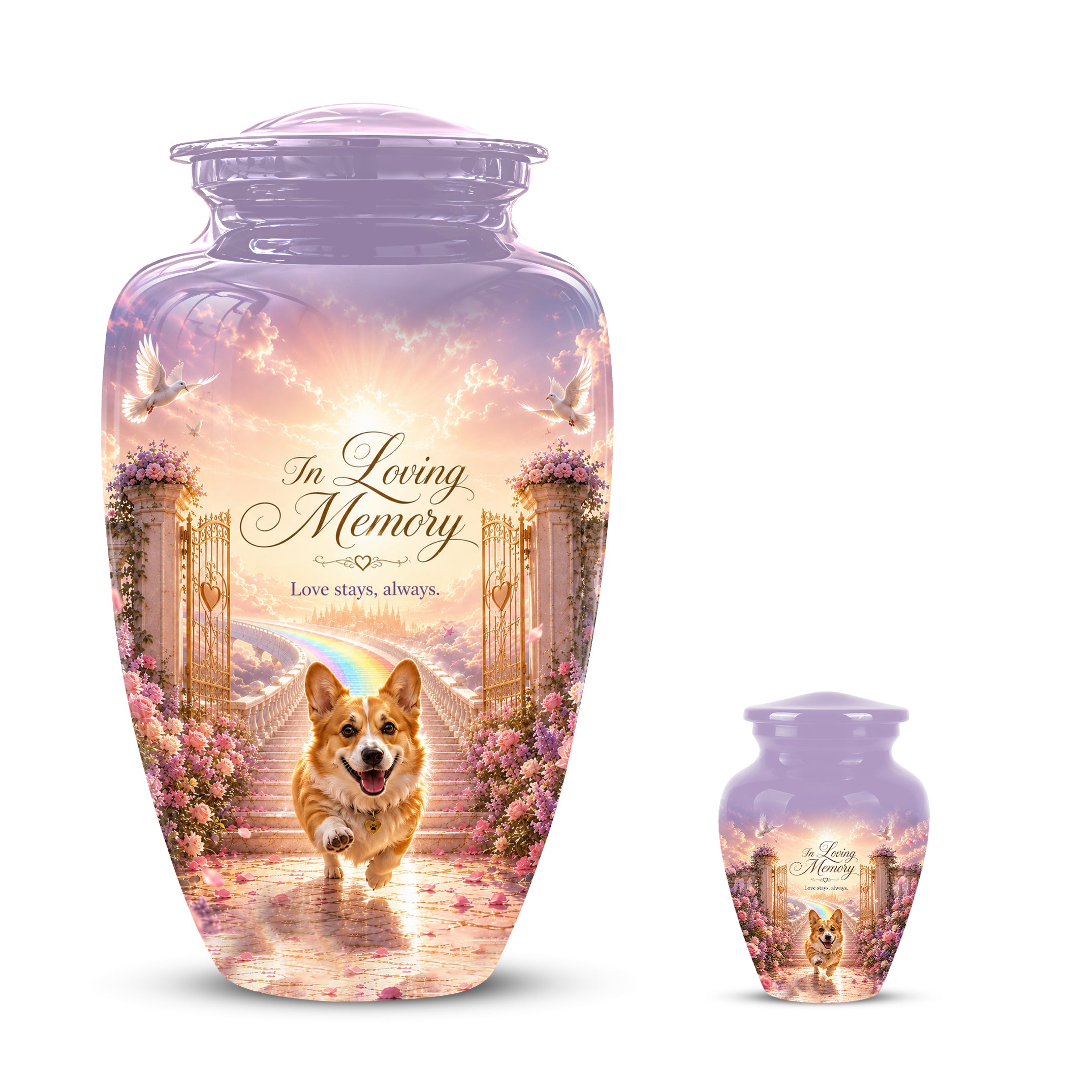 Pet Dog Memorial Urn – Personalized Dog Cremation Urn for Pets Ashes