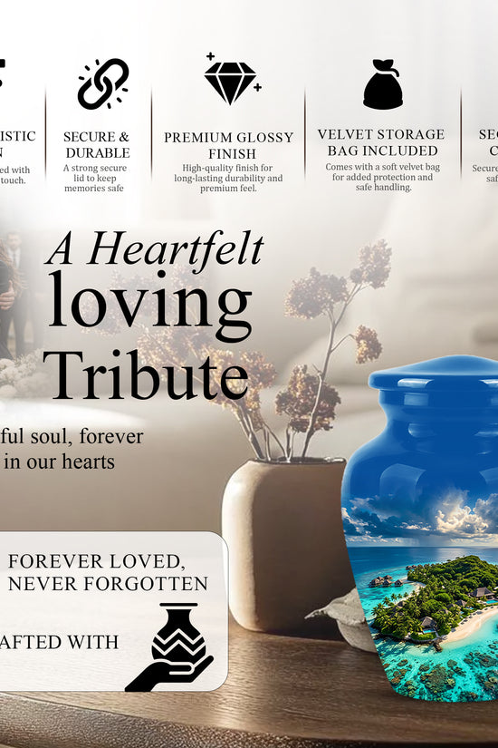 Beach Urns For Human Ashes - Custom Eternal Peaceful Tribute Urns