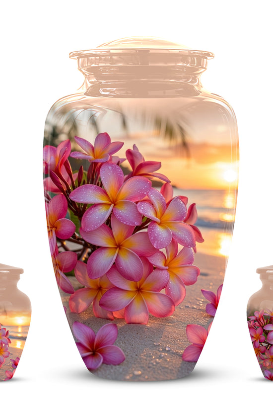 Personalized Flower Cremation Urn - Premium Adult Memorial Urn On Sale