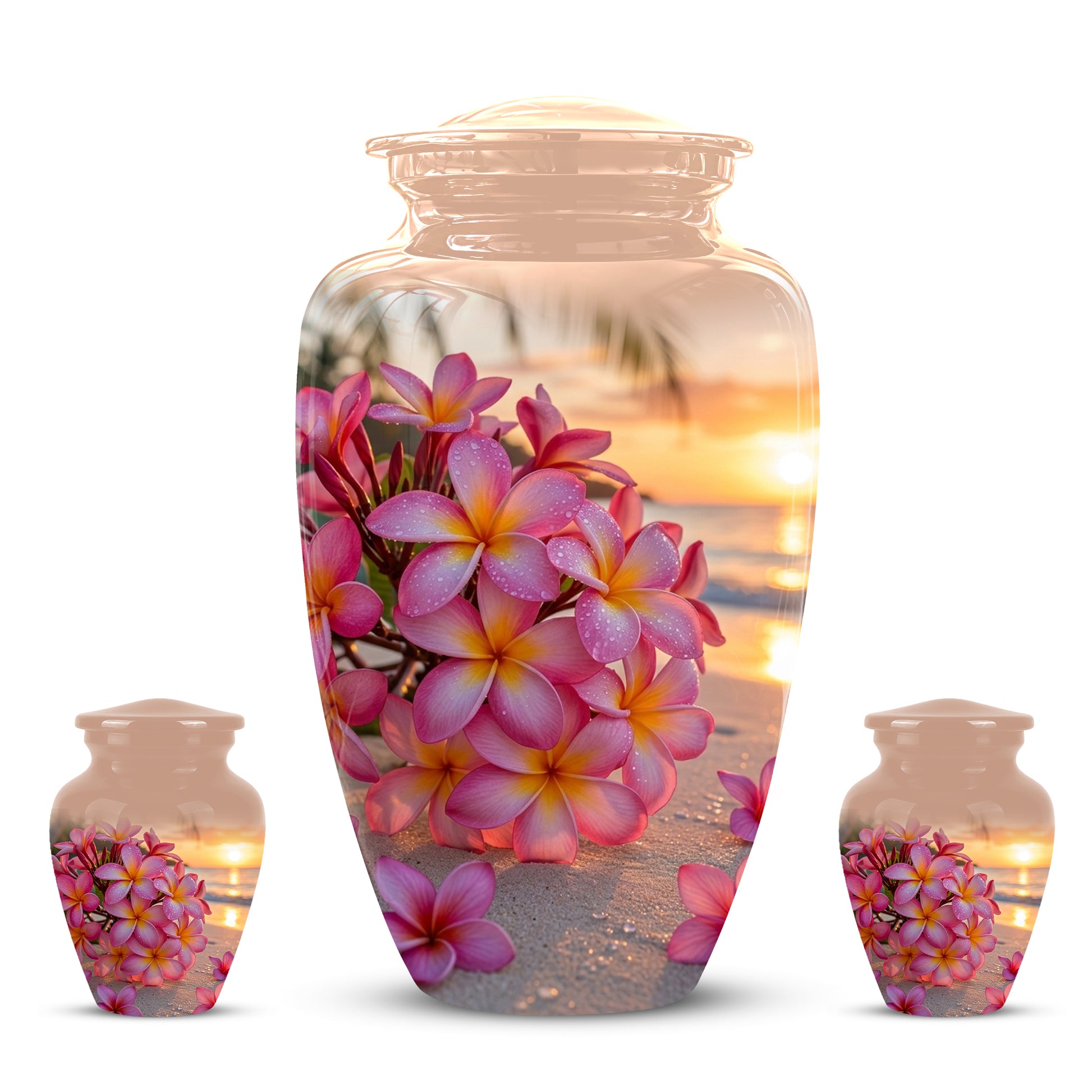 Personalized Flower Cremation Urn - Premium Adult Memorial Urn On Sale