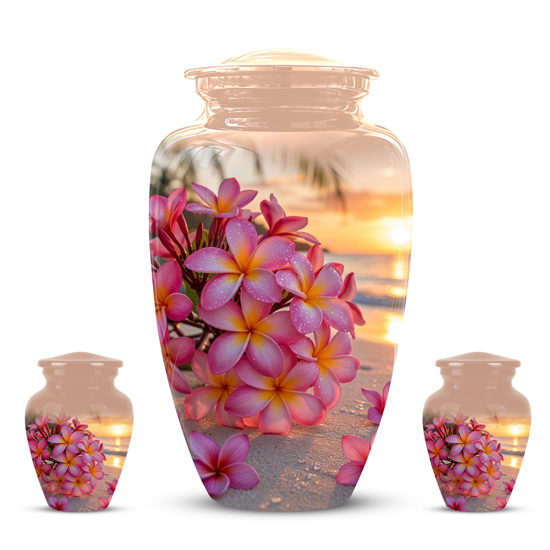 Personalized Flower Cremation Urn - Premium Adult Memorial Urn On Sale