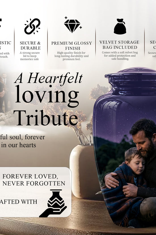 Father & Son Eternal's Love - Personalized Memorial Urns For Loved Ones Ashes