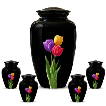 10 inch Large Urn with 4 Keepsake 3 inch