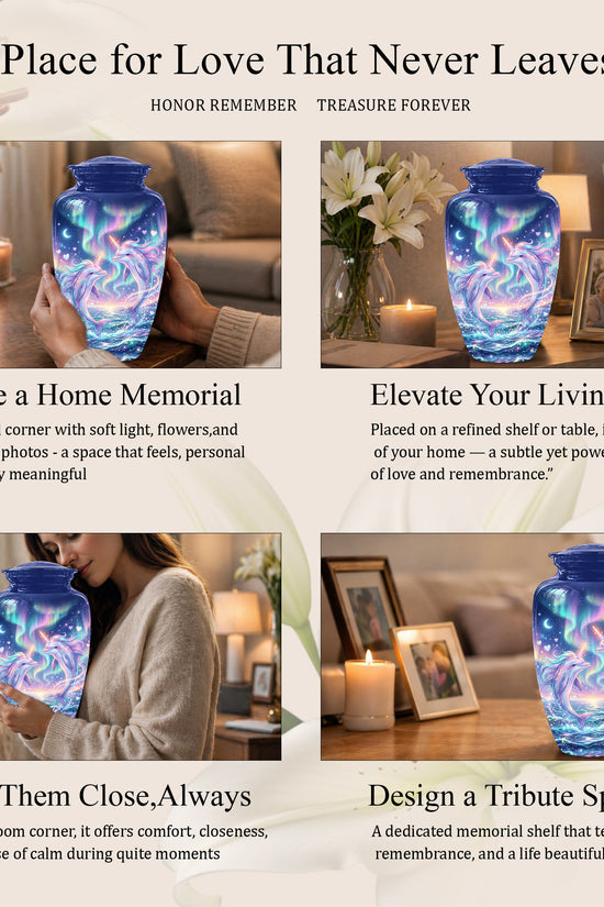 Baby Dolphin Cremation Urn - Personalized Artistic Urns For Human Ashes