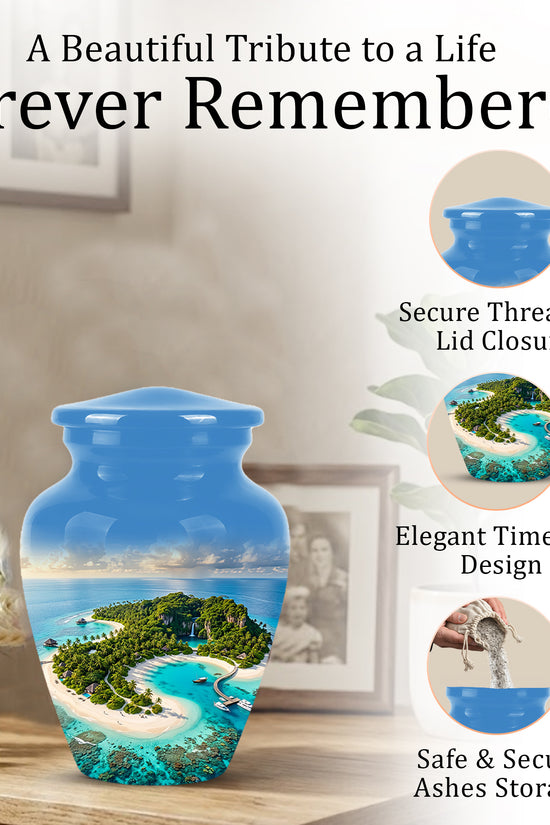 Beach Memorial Urns For Human Ashes - Custom Handmade Urns For Ashes