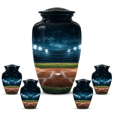 10 inch Large Urn with 4 Keepsake 3 inch