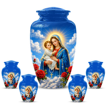 10 inch Large Urn with 4 Keepsake 3 inch