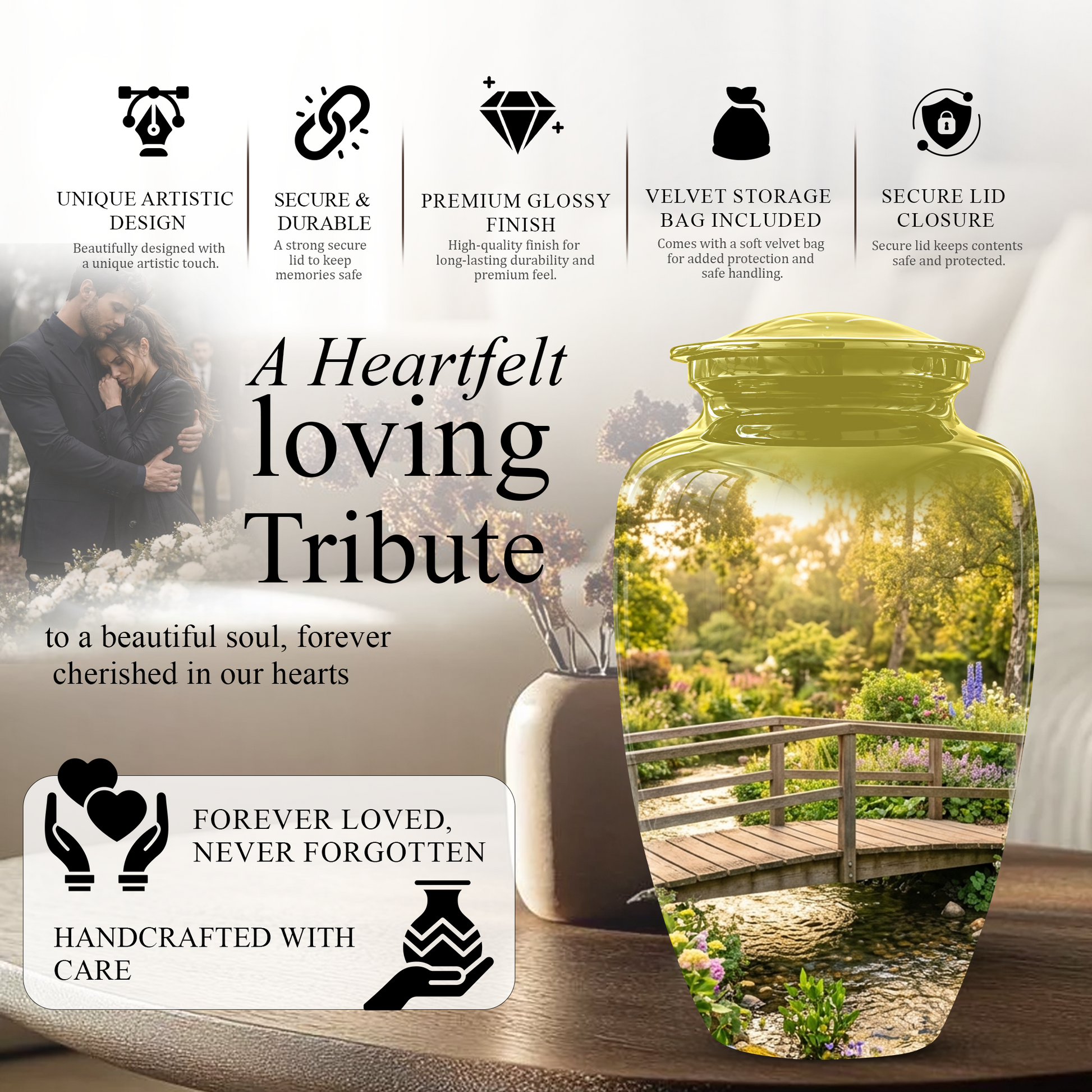 Beautiful Cremation Urns For Nature Lovers - Bridge Scenic Burial Urns