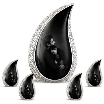 10 inch Large Urn with 4 Keepsake 3 inch