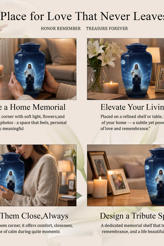 Jesus In Gethsemane Cremation Urn - Spiritual Urns To Tribute Ashes