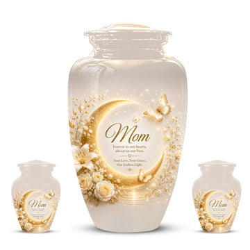 10 inch Large Urn with 2 Keepsake 3inch
