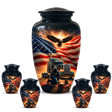 10 inch Large Urn with 4 Keepsake 3 inch