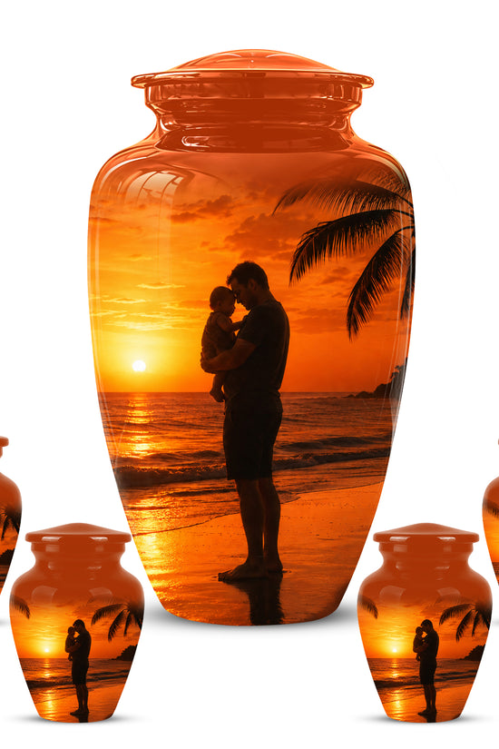 Custom Father Cremation Urn - Peaceful Tribute Memorial Urns For Dad