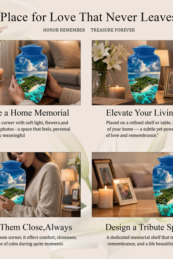 Beach Urns For Human Ashes - Custom Eternal Peaceful Tribute Urns