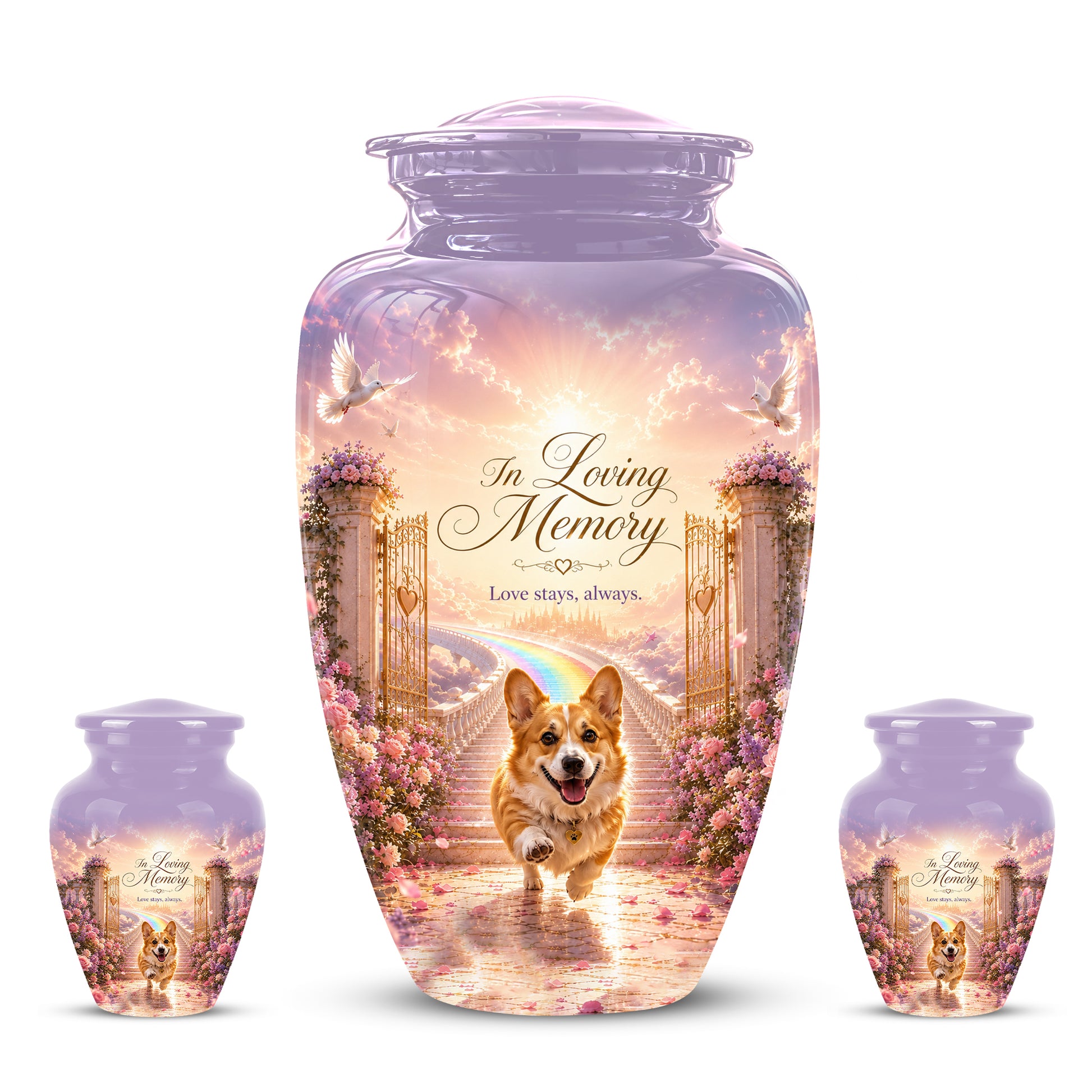 Pet Dog Memorial Urn – Personalized Dog Cremation Urn for Pets Ashes