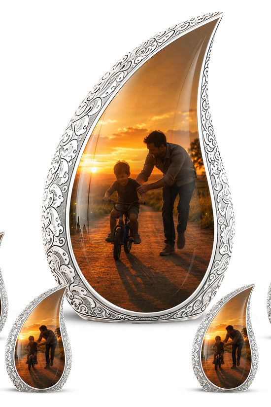 Father & Son Themed Urn - Handcrafted Custom Memorial Urns For Ashes
