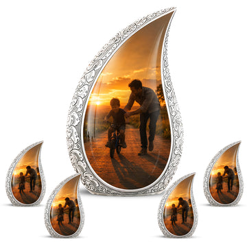 10 inch Large Urn with 4 Keepsake 3 inch