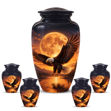 10 inch Large Urn with 4 Keepsake 3 inch