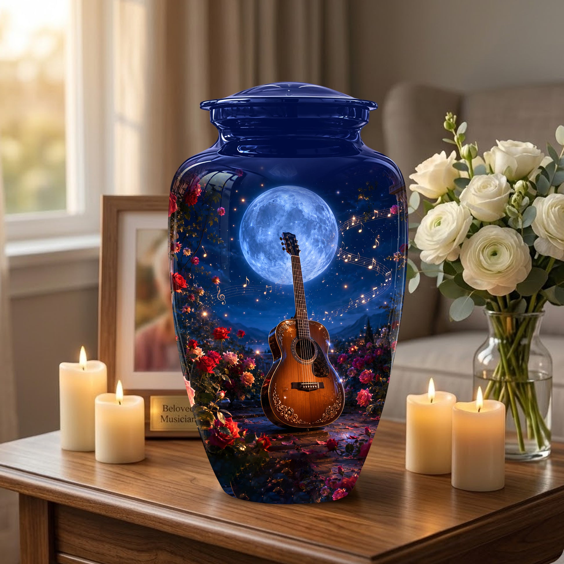 Guitar Memorial Urn - Personalized Cremation Urns For Men&Women Ashes