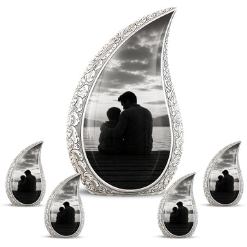 10 inch Large Urn with 4 Keepsake 3 inch