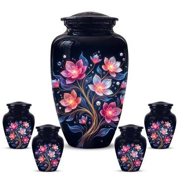 10 inch Large Urn with 4 Keepsake 3 inch