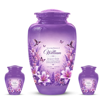 10 inch Large Urn with 2 Keepsake 3inch