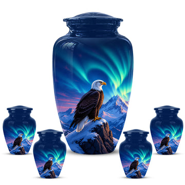 10 inch Large Urn with 4 Keepsake 3 inch