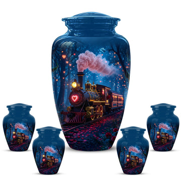 10 inch Large Urn with 4 Keepsake 3 inch