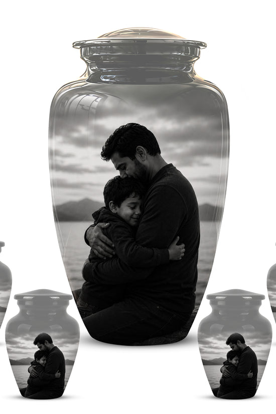 Personalized Father Cremation Urn - Memorial Tribute Urns For Fathers
