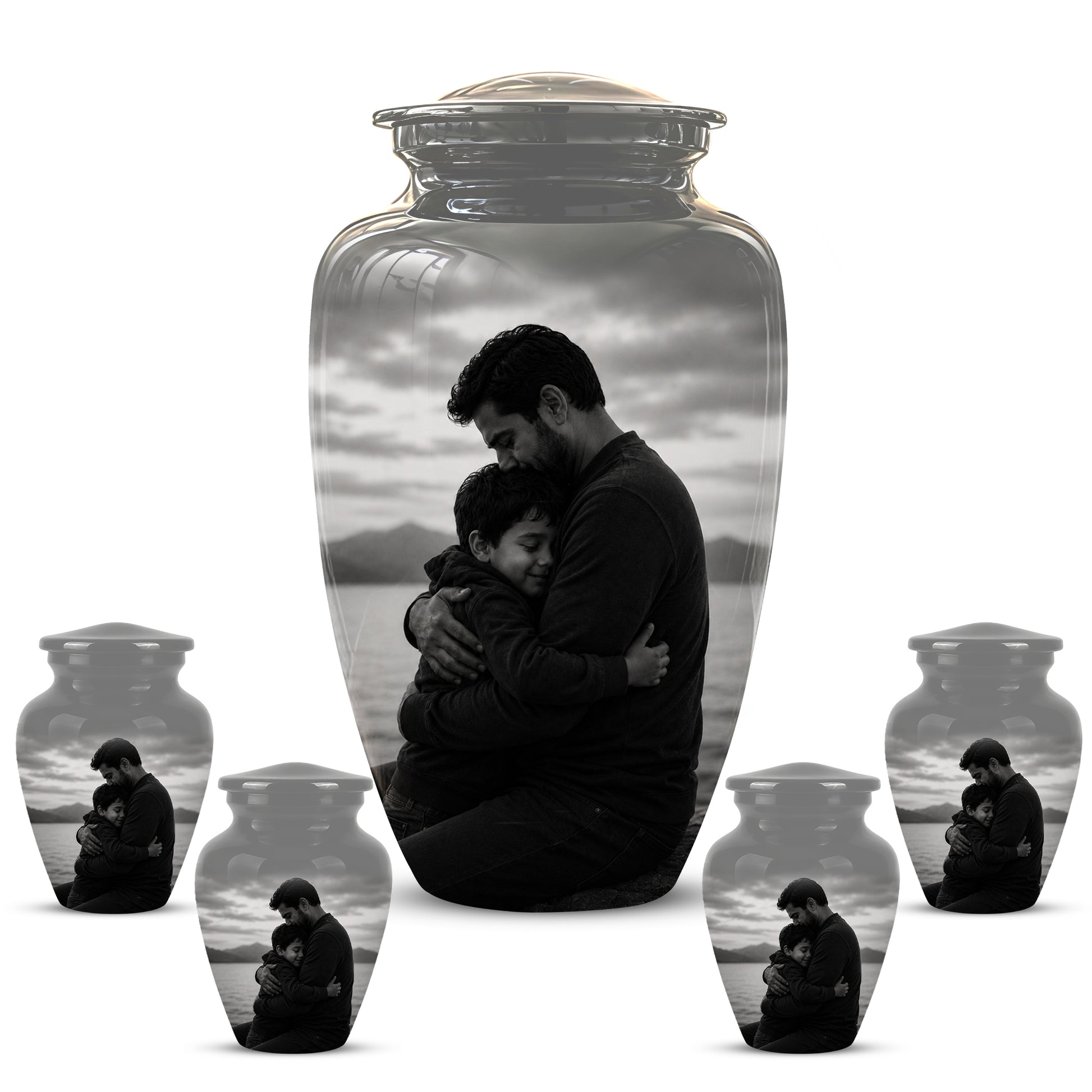 Personalized Father Cremation Urn - Memorial Tribute Urns For Fathers