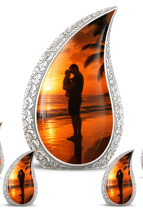 Custom Father Cremation Urn - Peaceful Tribute Memorial Urns For Dad