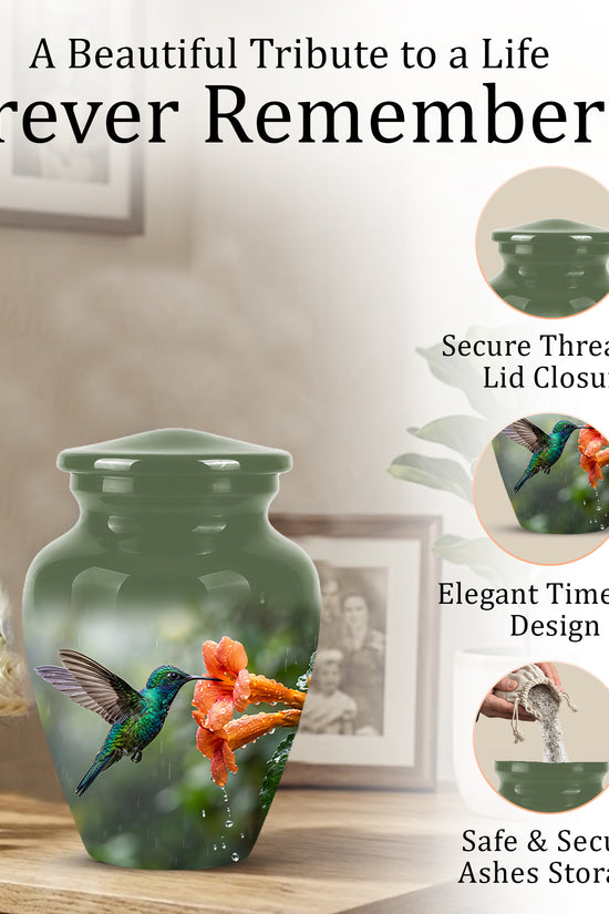 Hummingbird Memorial Urn for Ashes – Nature Inspired Design On Sale
