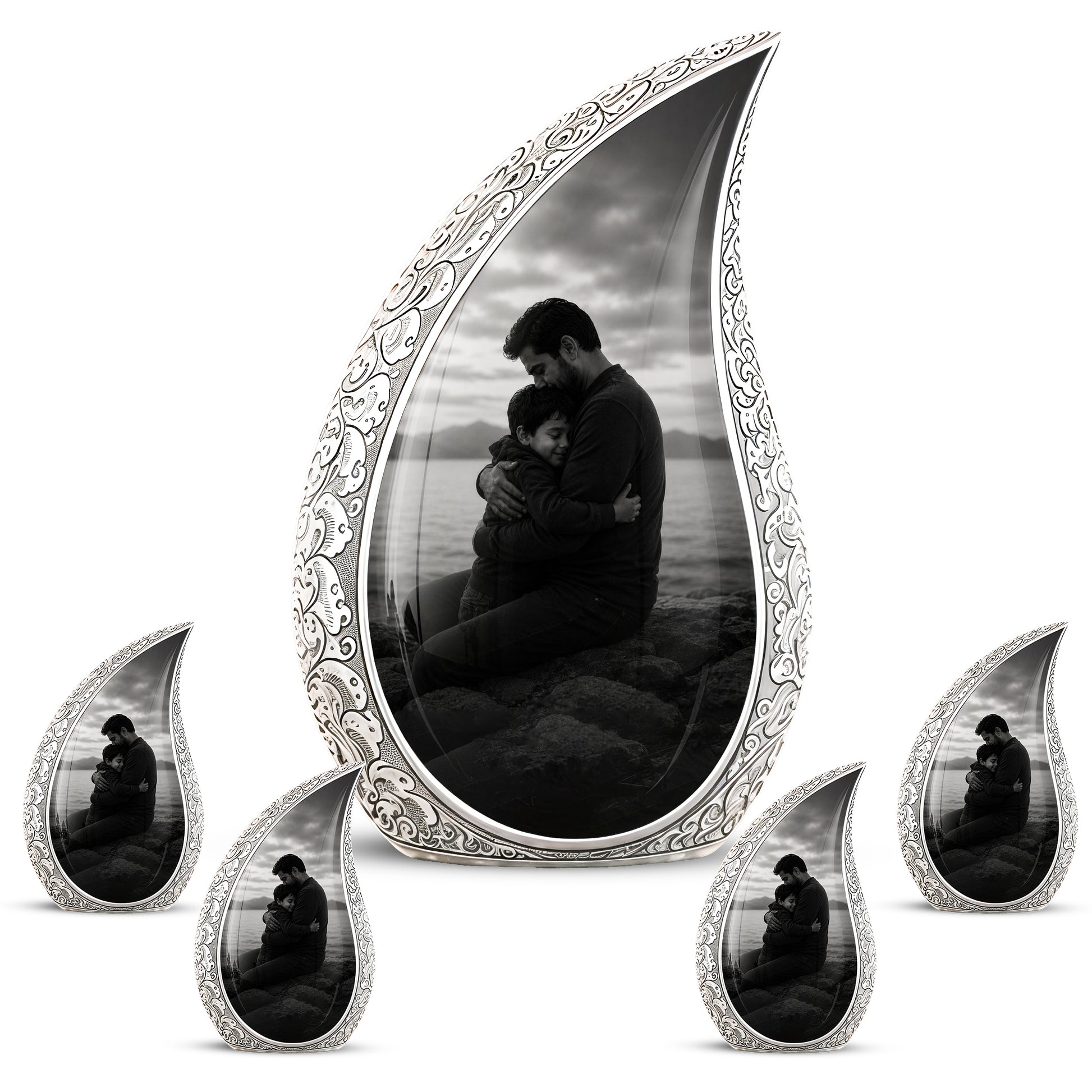 Personalized Father Cremation Urn - Memorial Tribute Urns For Fathers