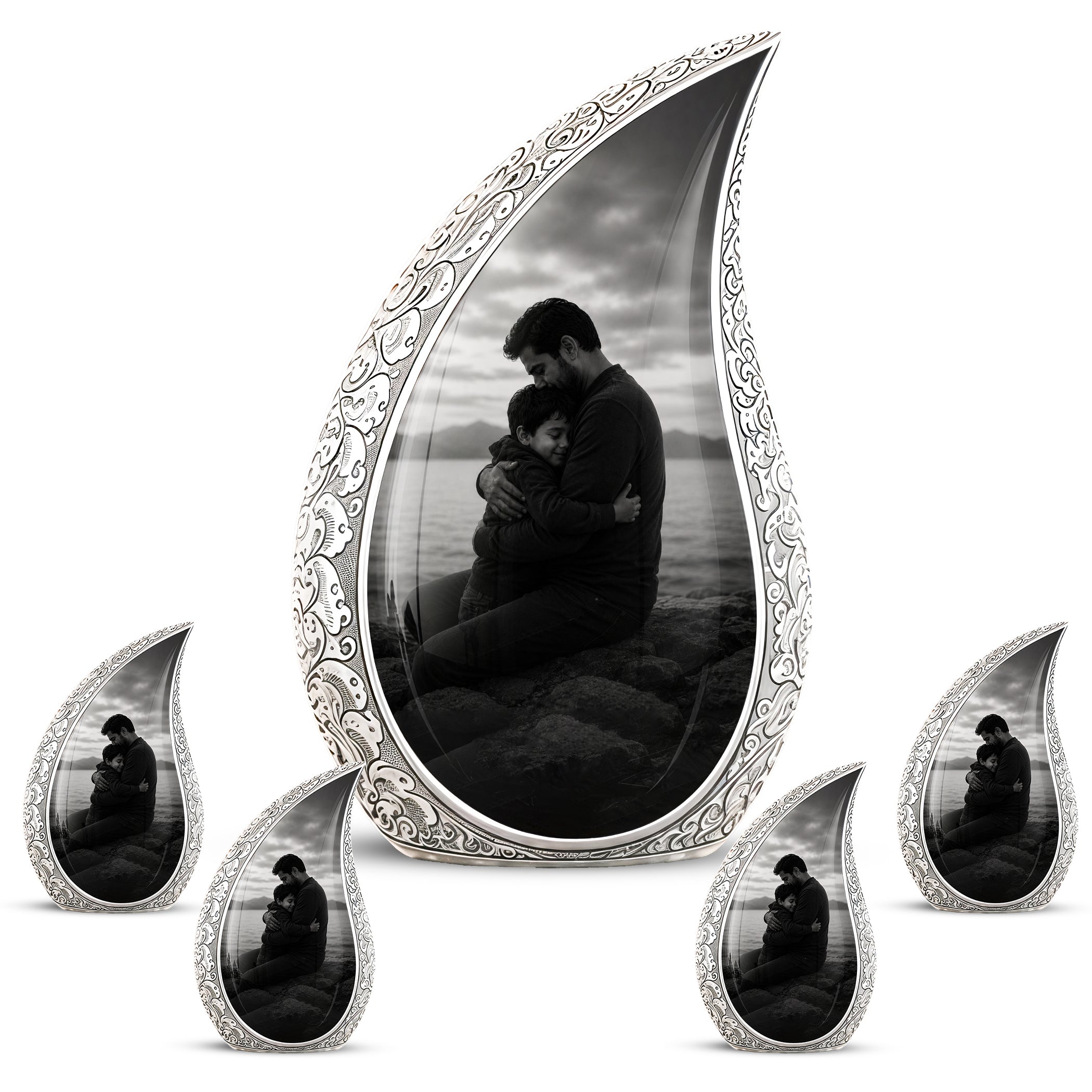 Personalized Father Cremation Urn - Memorial Tribute Urns For Fathers