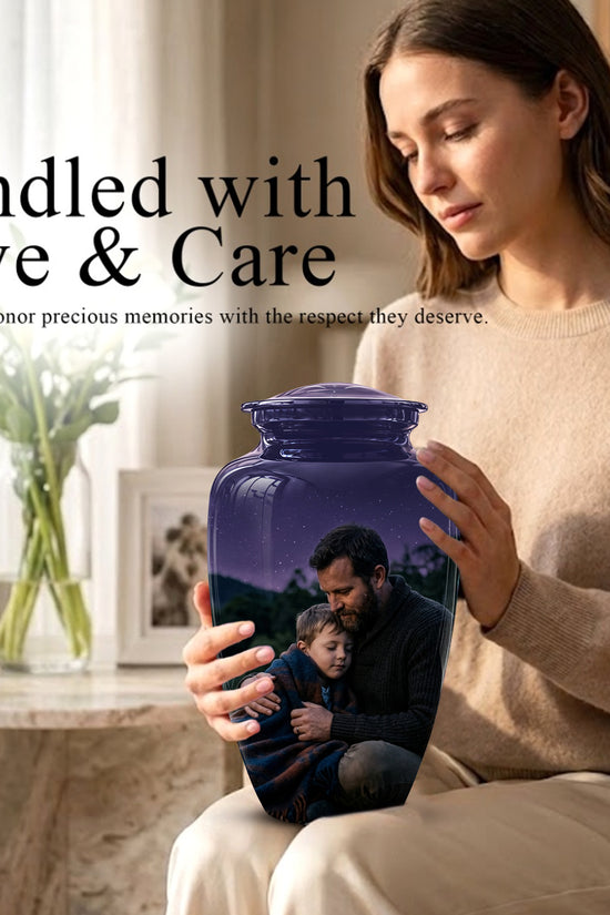 Father & Son Eternal's Love - Personalized Memorial Urns For Loved Ones Ashes