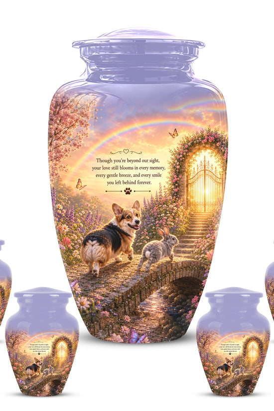 Rainbow Bridge Pet Memorial Urn – Personalized Urn For Dog & Cat